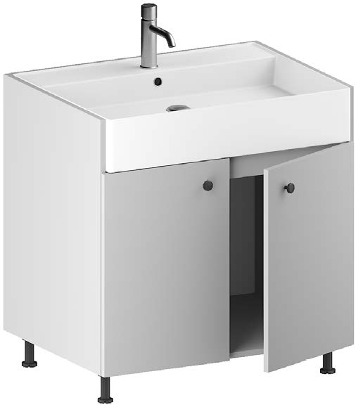 FARMHOUSE SINK BASE CABINET. 2 doors, 4 legs